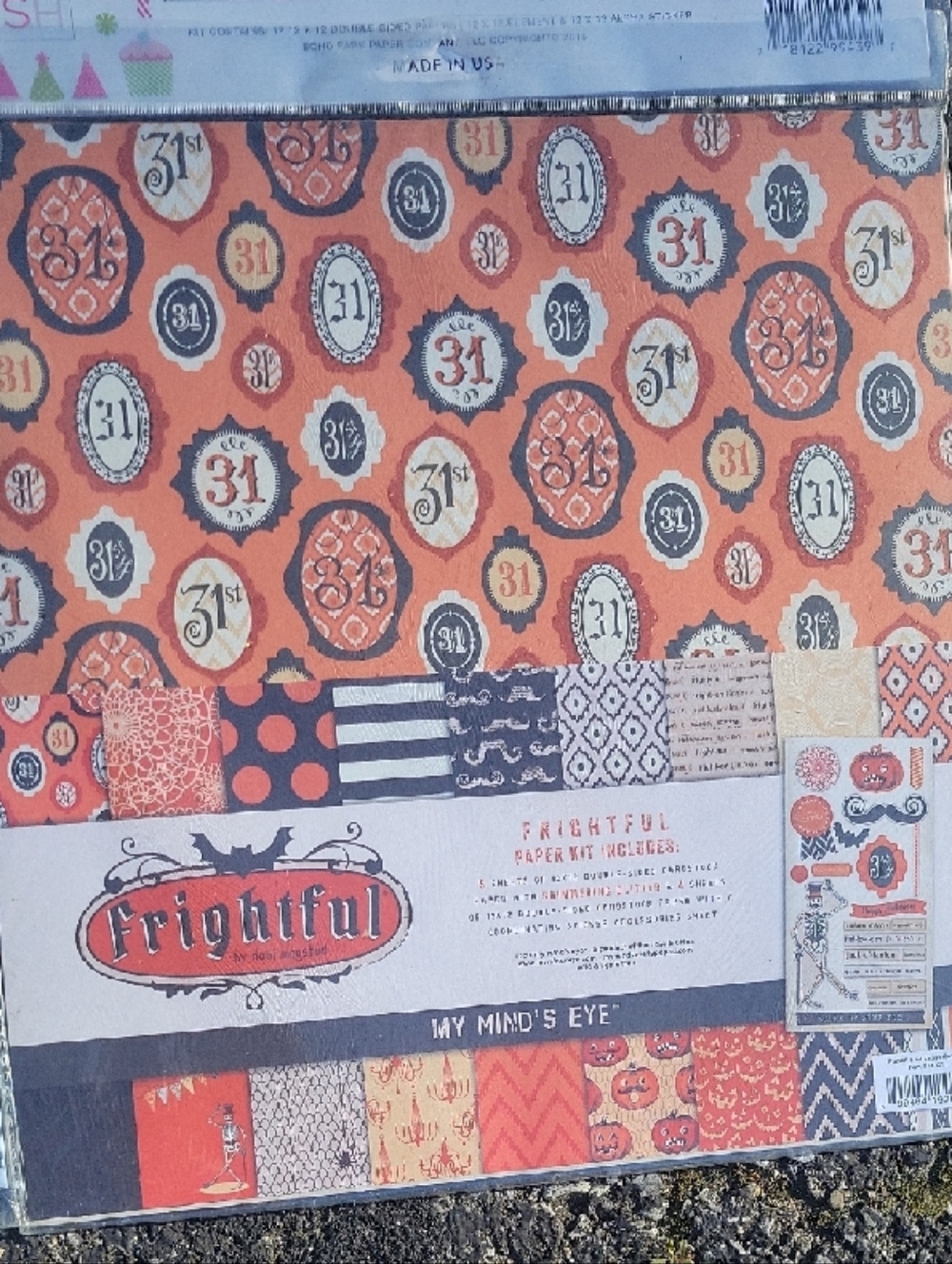 Assorted Patterned Scrapbook Paper Packs - Bright Multi-Color Sets - Picture 5 of 16